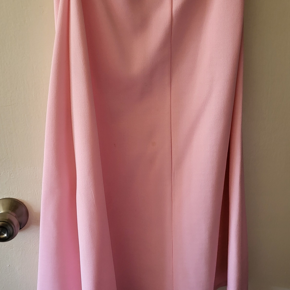 Vintage Pink Knit Short Sleeve Top and Skirt Set - Picture 7 of 10